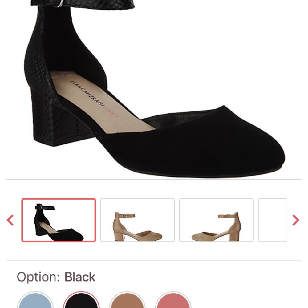 Isaac Mizrahi Black Suede Pumps